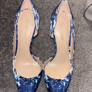 Essex Lane Blue Stiletto Heels with Pointed Toe